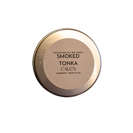 Smoked Tonka 2oz Soy Candle (travel size)