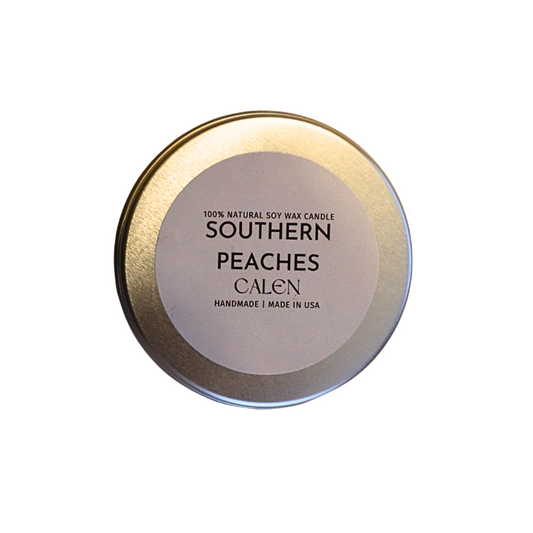 Southern Peaches 2oz Soy Candle (travel size)