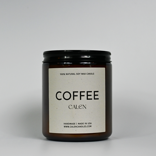 Coffee Soy Candle – 100% Natural, Warm & Sweet Coffee Shop Aroma with Cinnamon & Pastry Notes