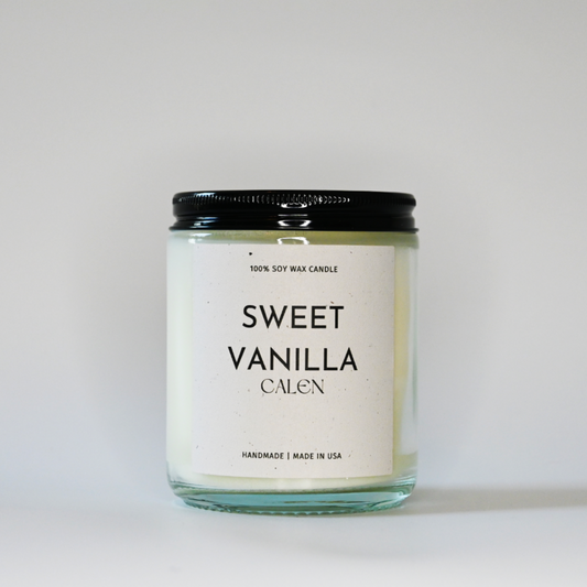 Sweet Vanilla 8oz Soy Candle