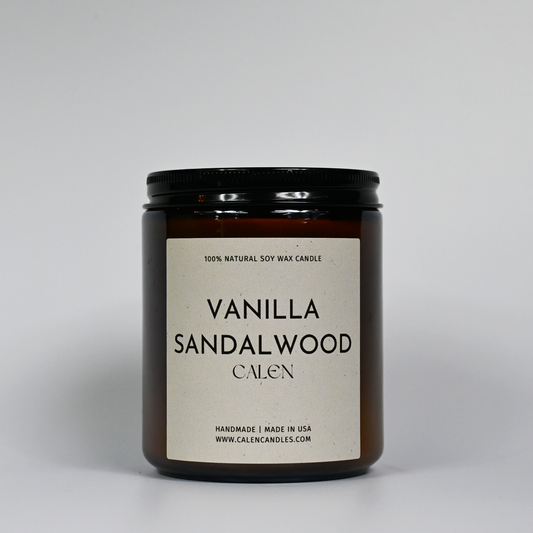 Vanilla Sandalwood 8oz Soy Candle