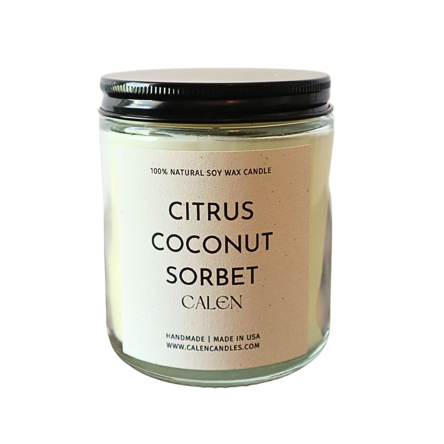 Citrus Coconut Sorbet 8oz Soy Candle