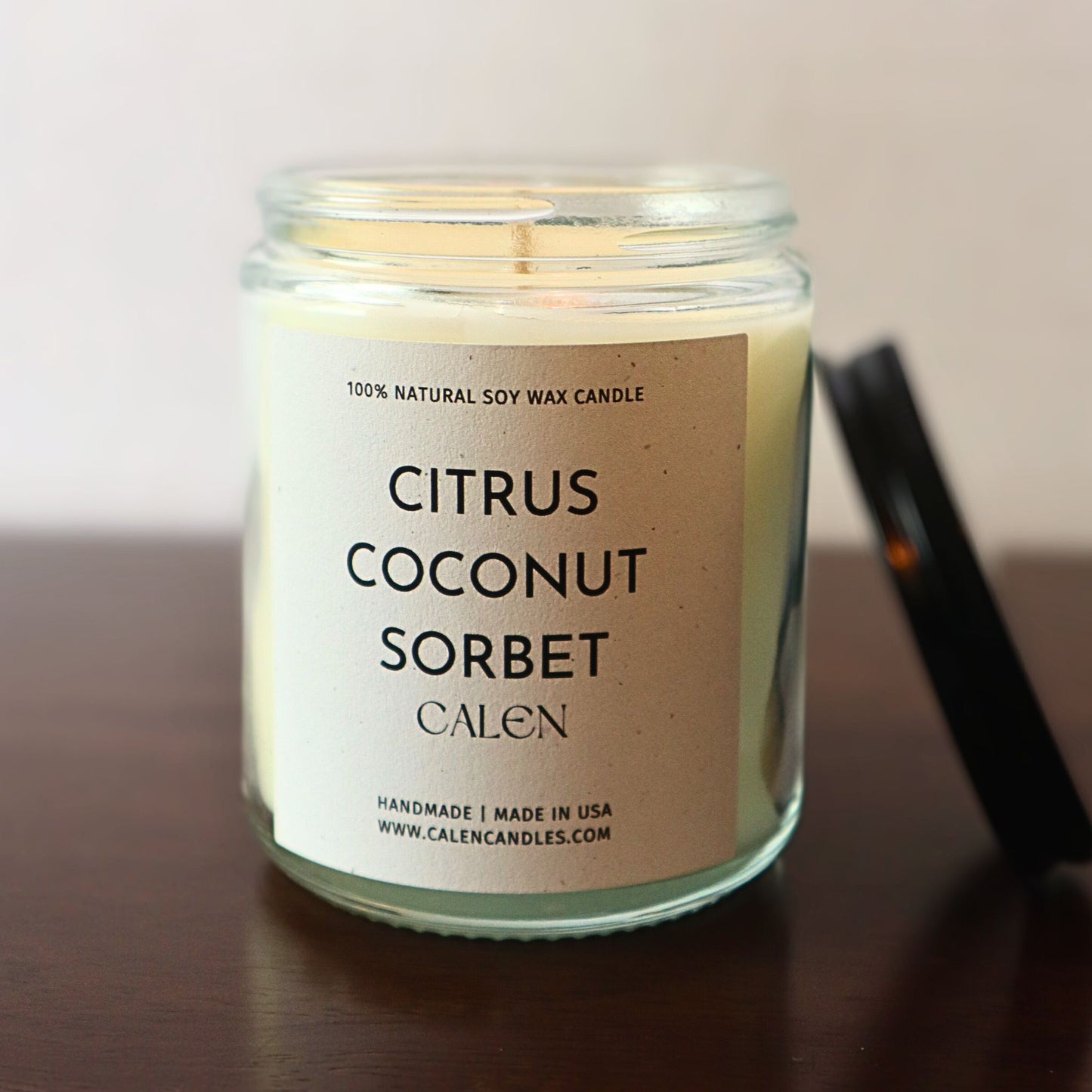 Citrus Coconut Sorbet 8oz Soy Candle