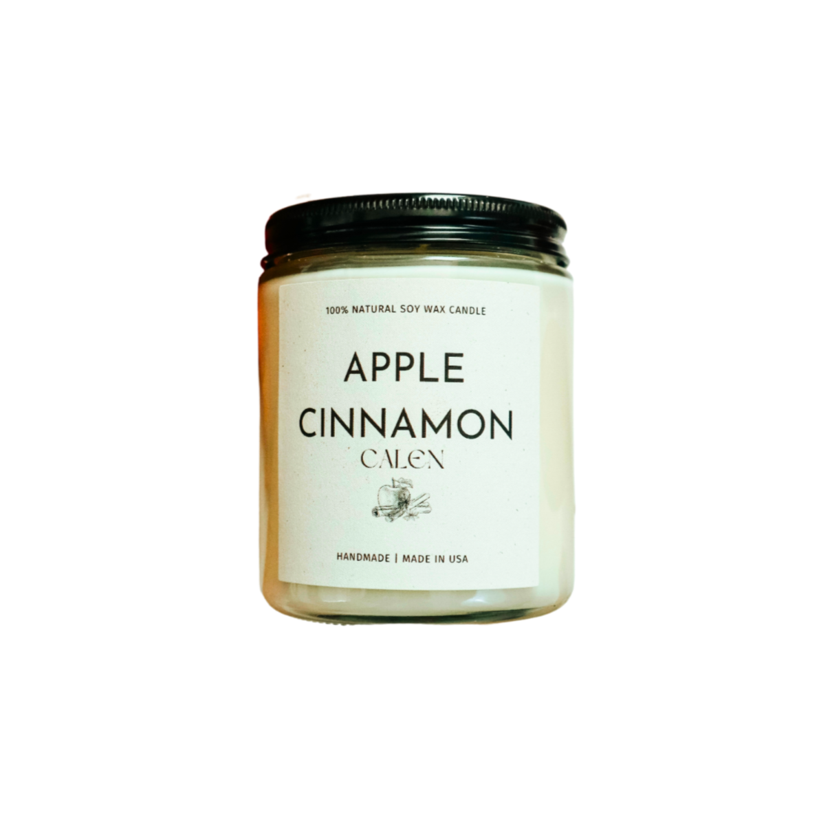 Apple Cinnamon 8oz Soy Candle (Reformulated to be stronger)